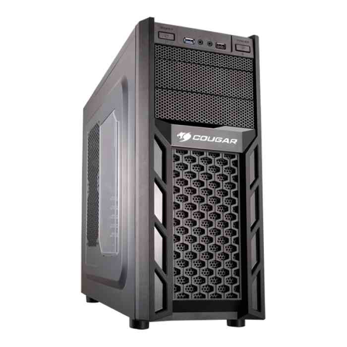 Chassis COUGAR SOLUTION 2, Middle Tower, Micro ATX/ATX, Dimension 195(W)x430(H)x480(D) mm, Max. Graphic cards length-310 mm, Max. CPU cooler height-165 mm, USB 3.0 x1 / USB 2.0 x1 / HD audio