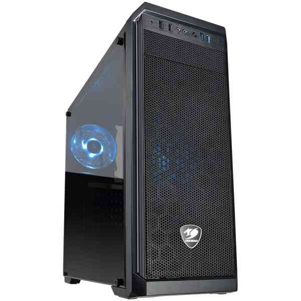 Chassis COUGAR MX330-S, Mid-Tower, Mini-ITX / Micro ATX / ATX, 195 x 473 x 427 (mm), USB 3.0 x 2 / USB 2.0 x 2 / Mic x 1 / Audio x 1, 1 x LED Rear Fan Pre-installed, Transparent Left Side Panel, PSU – Standard ATX PS2, Maximum Number of Fans: 5 max.